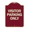 Signmission Parking Reserved Visitor Parking Heavy-Gauge Aluminum Architectural Sign, 24" x 18", BU-1824-23376 A-DES-BU-1824-23376 - alternate 1